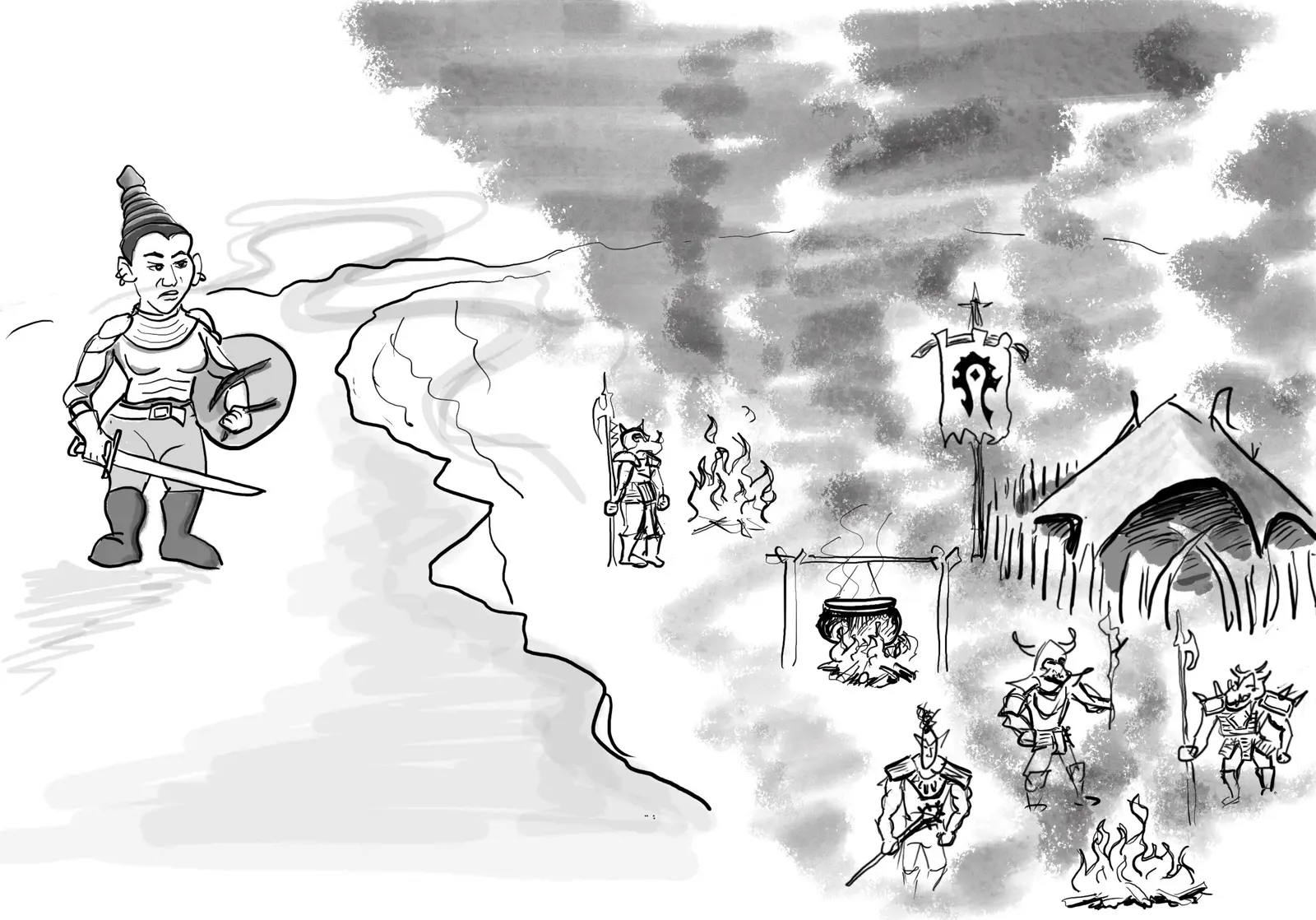 Game preview drawing